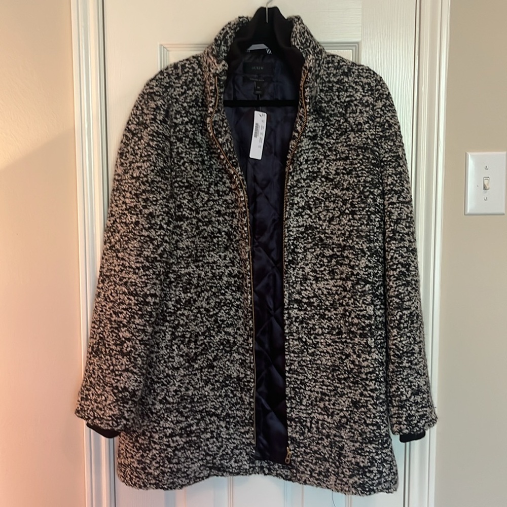 NWT J. Crew Italian Wool Lodge Coat - Picture 9 of 14